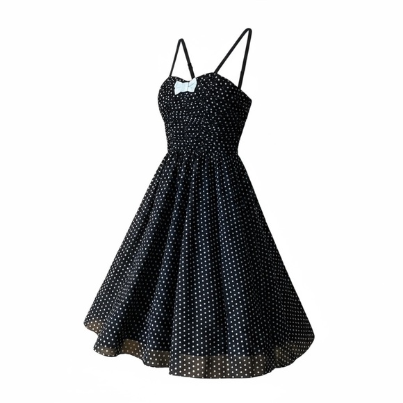 RockSteady Dresses & Skirts - Rocksteady Black and White Polka Dot Swing Dress Size S